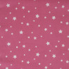 Printed Cotton ZETOILE Raspberry / White